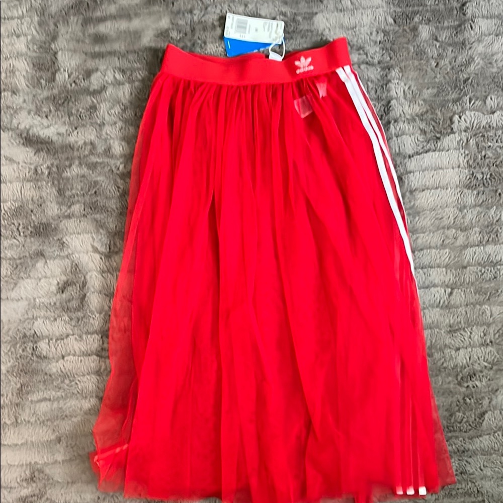 Adidas Red A-Line Tool Skirt
